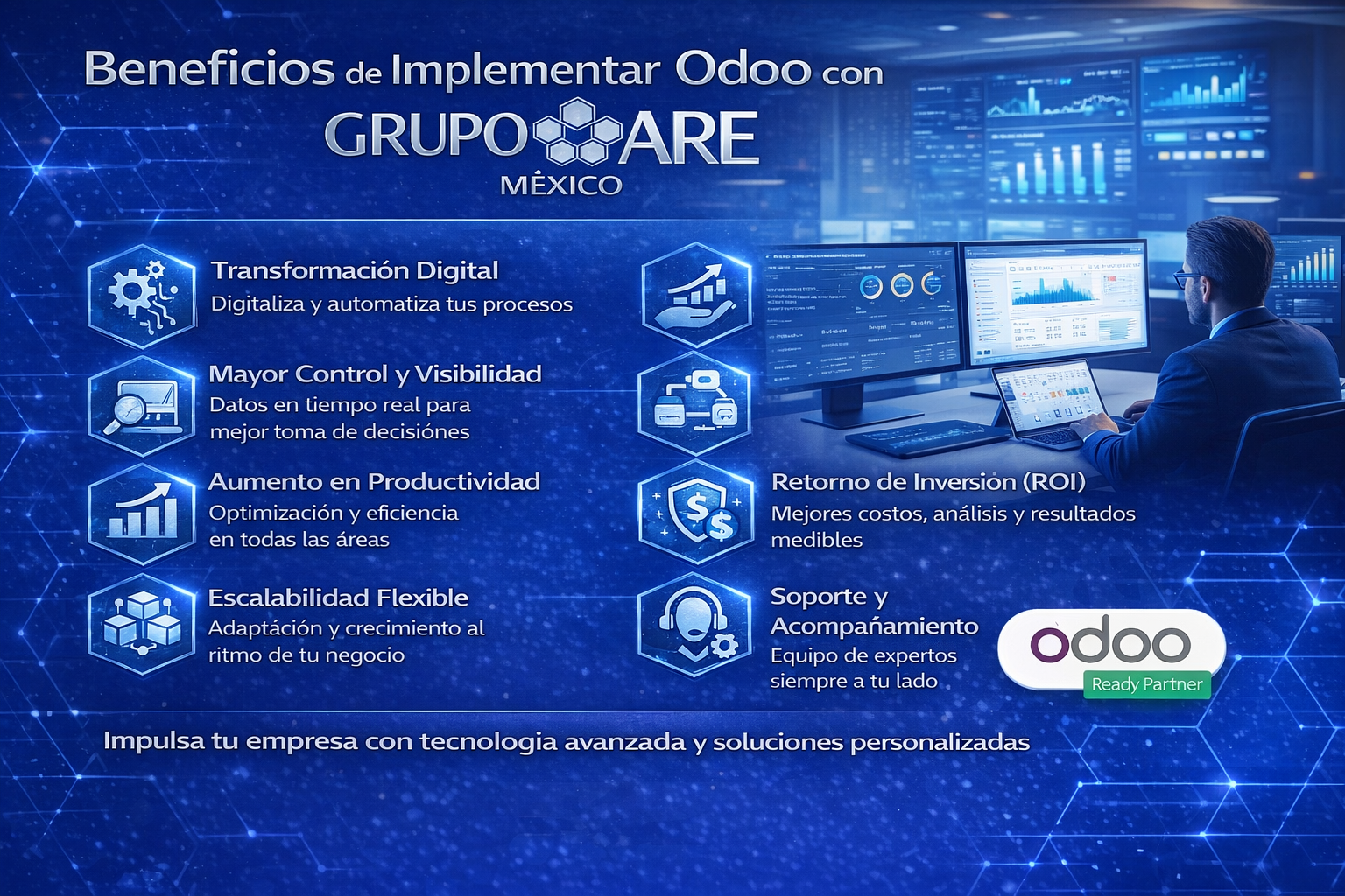 Beneficios de implementar Odoo
